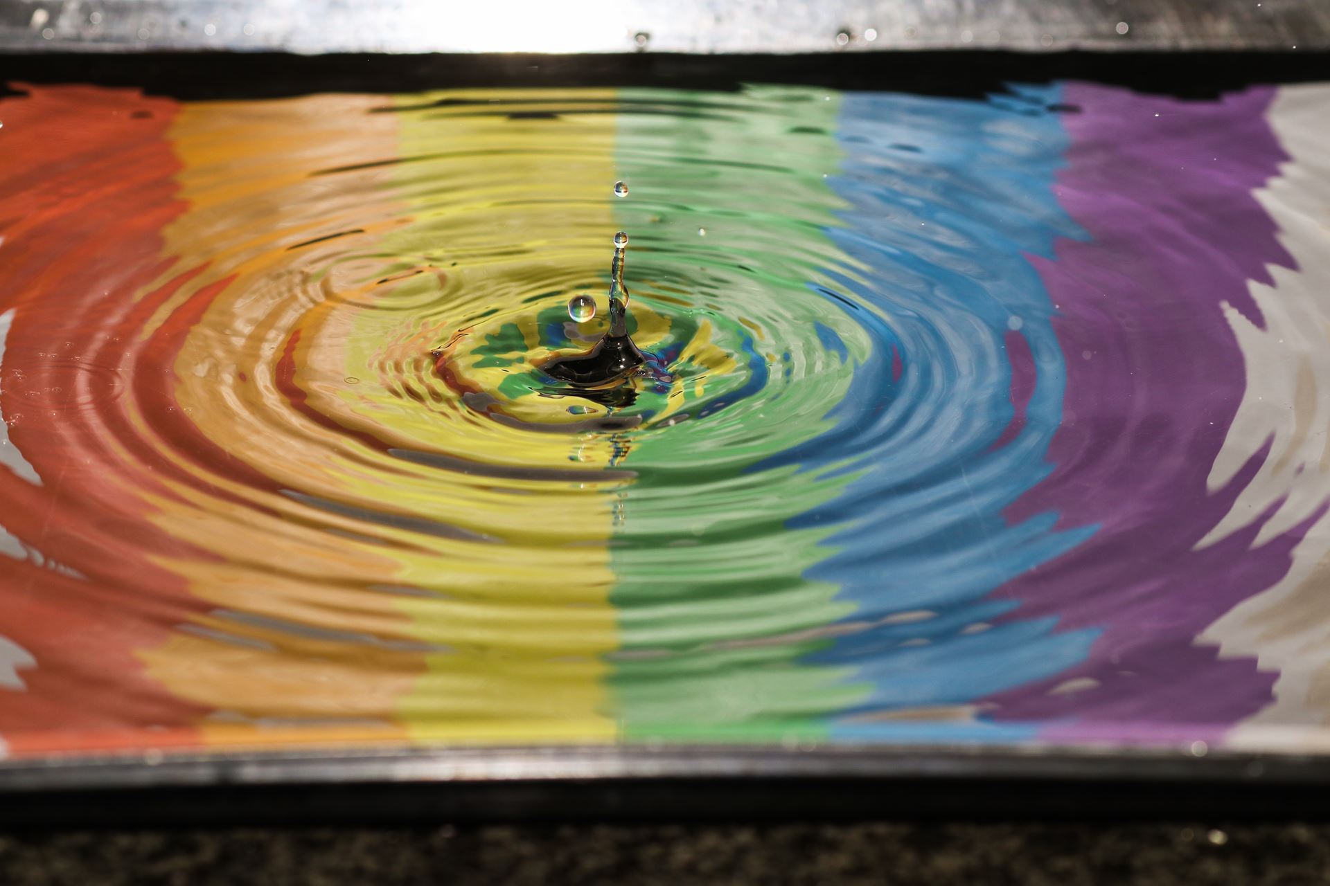 Rainbow puddle